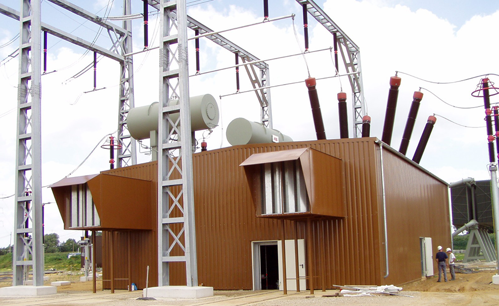 Schallschutzhaube für Umspannwerk